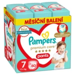 PAMPERS Plenkové Kalhotky Premium Care pants vel. 7 80 ks