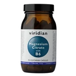 VIRIDIAN Nutrition Magnesium Citrate with B6 90 kapslí