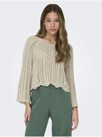 Beige women's sweater ONLY Nola