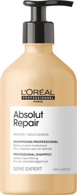 L´Oréal Professionnel Regenerační šampon pro velmi poškozené vlasy Serie Expert Absolut Repair Gold Quinoa + Protein (Instant Resurfacing Shampoo) 500