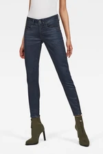 Rifle - G-STAR Lynn Zip Mid Skinny Ankle Wmn NEW tmavomodré