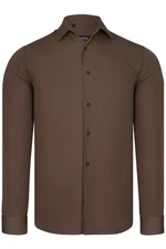 G726 DEWBERRY MEN'S SHIRT-COFFEE