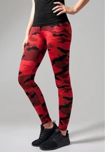 Women's red camo leggings