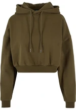 Ladies Cropped Heavy Hoody summerolive