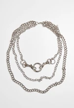 Necklace with carabiner - silver color