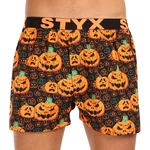 Pánské trenky Styx art sportovní guma Halloween dýně