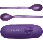 Hipp Spoons Set jídelní set Purple (na cesty)