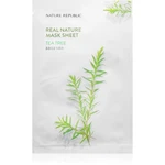 NATURE REPUBLIC Real Nature Tea Tree Mask Sheet plátýnková maska s čisticím efektem pro problematickou pleť 23 ml