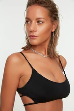 Trendyol Black Bralette Cut Out/Windowed Bikini Top