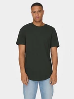 Dark Green Men's Basic T-Shirt ONLY & SONS Matt