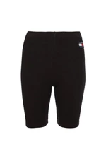 Tommy Jeans Shorts - TJW RIB BADGE CYCLE SHORT black