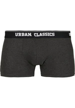 Men's Boxer Shorts Double Pack Black/Charcoal