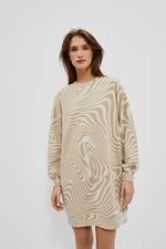 Sweatshirt dress with long sleeves