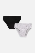 Dětské bavlněné slipy Coccodrillo 2-pack černá barva, BASIC UNDERWEAR