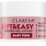 Claresa Soft&Easy Builder Gel podkladový gél na nechty odtieň Baby Pink 12 g