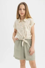 DEFACTO Girl's Viscose Shorts