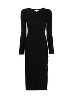 Michael Kors Dress - ECO BUTTON SLT MIDI DRS black