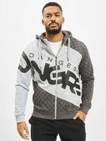 DNGRS Veli Zip Hoody Grey Melange/Black