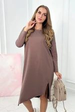 Oversize dress mocca