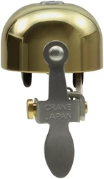 Crane Bell E-Ne Polished Gold 37 mm Campanilla de bicicleta