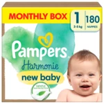 Pampers Harmonie Baby vel.1 - Měsíční balení 180 ks