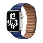 Remienok na Apple Watch 38/40/41 mm, Double Suction kožený, modrý