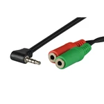 Audio redukcia AQ OK001W 3,5mm jack/2x 3,5mm jack, 0,15m