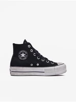 Čierne dámske členkové tenisky Converse Chuck Taylor All Star Lift