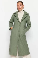 Trendyol Mint Long Cachet Coat