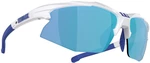 Bliz Hybrid 52806-03 White w Blue Logo/Smoke w Blue Multi plus Spare Lens Orange And Clear Lunettes vélo