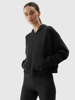 Women's sweatshirt with the addition of modal 4F - black