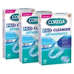 COREGA Pre cleanser orthodontics čistiace tablety na strojčeky 3x30 ks