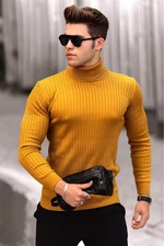 Madmext Mustard Turtleneck Sweater 4662