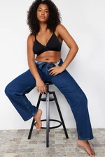 Trendyol Curve Black Micro Gathering Bralette Capless Bra