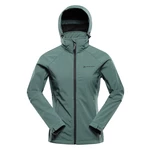 Women's softshell jacket with membrane ALPINE PRO HOORA myrtle