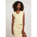 Women's short knitted soft yellow