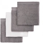 T-TOMI BIO Bamboo Baby Washcloths hubka na umývanie Grey 25 x 25 cm 4 ks