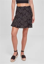 Women's viscose Mini Skort blackflower