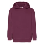 Burgundy children's sweatshirt Classic kangaroo Fruit of the Loom