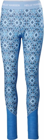 Helly Hansen W Lifa Merino Midweight Graphic Base Layer Pants Ultra Blue Star Pixel M