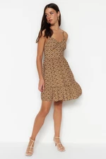 Trendyol Camel Strap Woven Dress