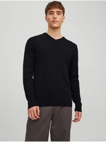 Čierny pánsky basic sveter Jack & Jones Basic