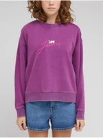 Purple Womens Sweatshirt Lee - Women