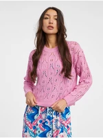 Pink Womens Patterned Sweater JDY Judith - Women