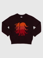 Burgundy boys' knitted sweater GAP