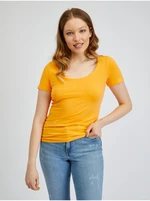 Orange women's basic T-shirt ORSAY - Women