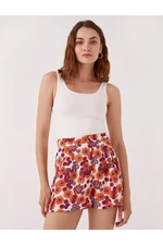 Koton Floral Shorts Pleated