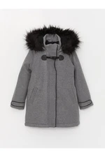 LC Waikiki LCW Kids Hooded Girls' Cachet Coat