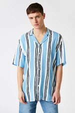 Koton Striped Short Sleeve Summer Shirt