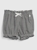 White and Black Girls' Striped Shorts GAP